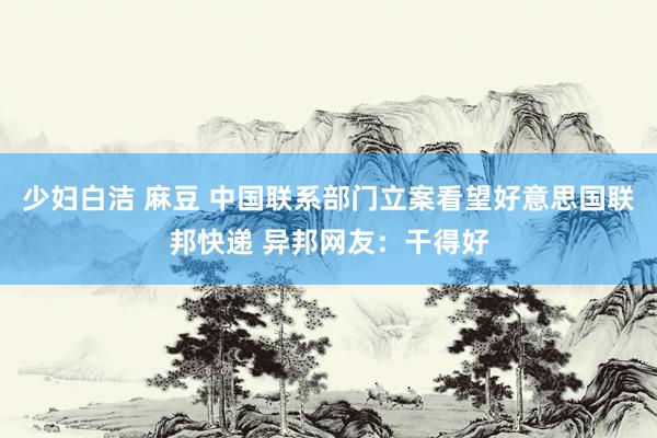 少妇白洁 麻豆 中国联系部门立案看望好意思国联邦快递 异邦网友：干得好