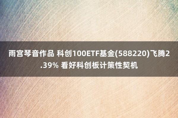 雨宫琴音作品 科创100ETF基金(588220)飞腾2.39% 看好科创板计策性契机