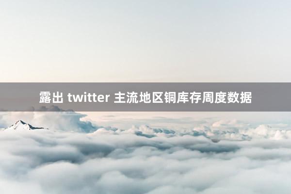 露出 twitter 主流地区铜库存周度数据